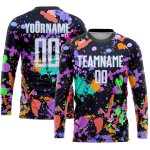 Latest unisex long-sleeve football jerseys – adult custom logo print, wholesale pricing