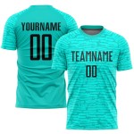 Custom team football kits in 100% polyester – breathable sublimation short-sleeve jerseys
