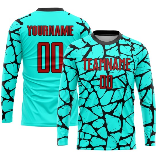 Latest unisex long-sleeve football jerseys – adult custom logo print, wholesale pricing