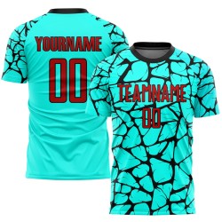 Latest sublimation-printed football uniforms – short-sleeve training sportswear, jerseys