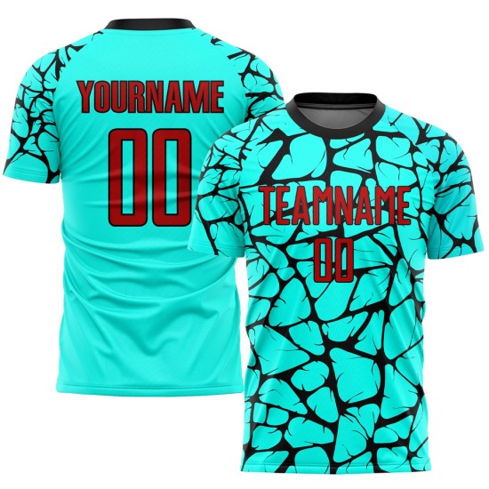 Latest sublimation-printed football uniforms – short-sleeve training sportswear, jerseys