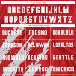 Jersey White Soccer Sublimation Uniform Custom Red